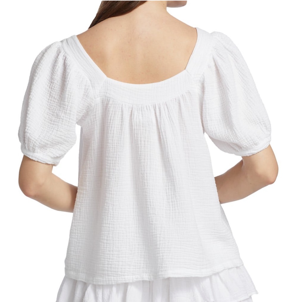 Honorine Cotton Gauze Francesca Top. Size M. Nwt — image 4 of 7